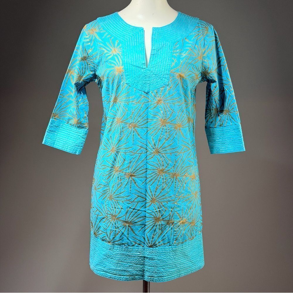 Gretchen Scott Designs Vibrant Blue Tunic (rack9)